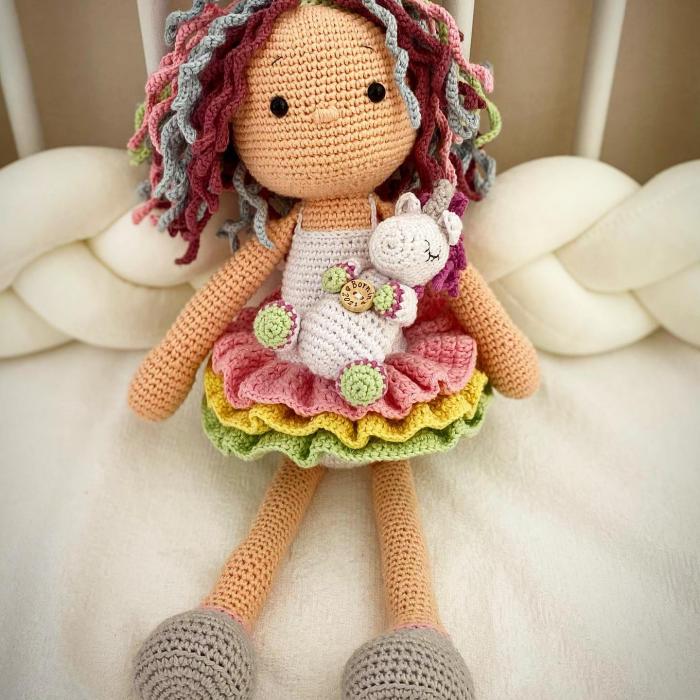 Handmade Hand Stitched Sally Doll Teddy